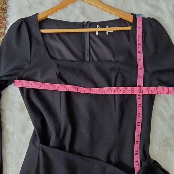 Princess Polly Villa Faux Wrap Mini Little Black Dress - Picture 10 of 15